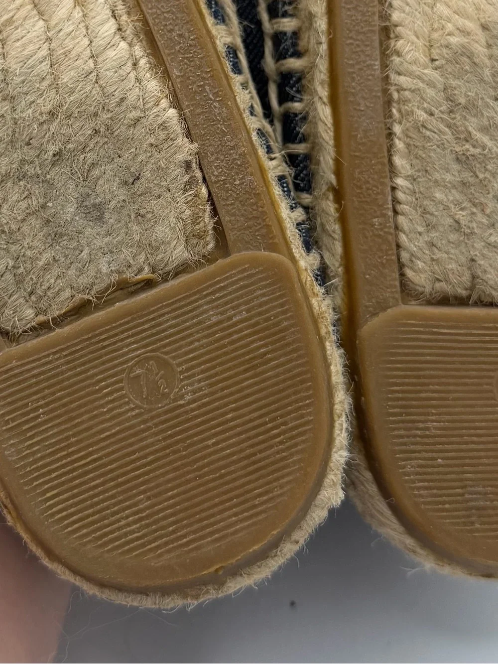 Tory Burch Denim Slip On Espadrilles size 7.5